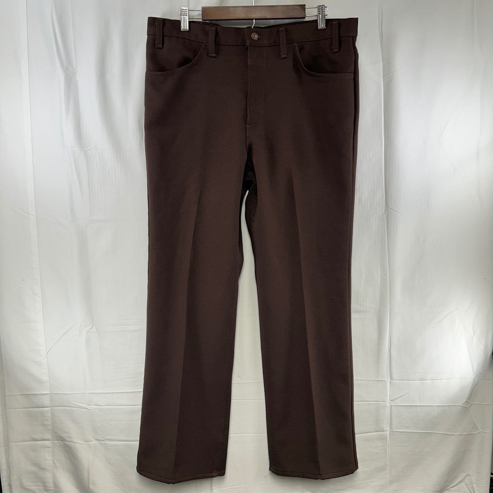 Levi's Action Slacks Mens W38 L30 Brown Vintage Straight Leg Pants